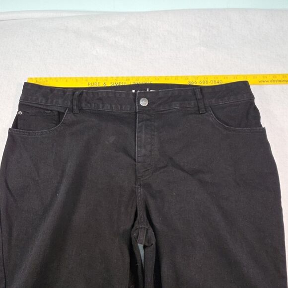 Lee Mid Rise Regular Fit Bootcut Denim Jeans Size 24W Medium Black Cotton Blend - Picture 5 of 9